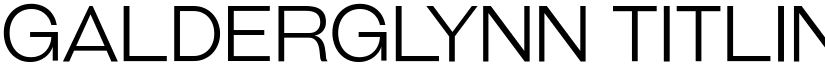 Galderglynn Titling Light font