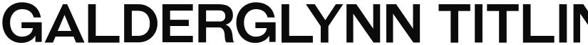 Galderglynn Titling font download