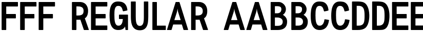 FFF Regular font