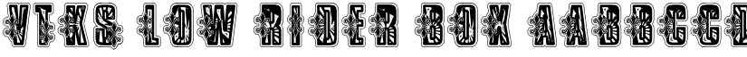 VTKS Low Rider Box font