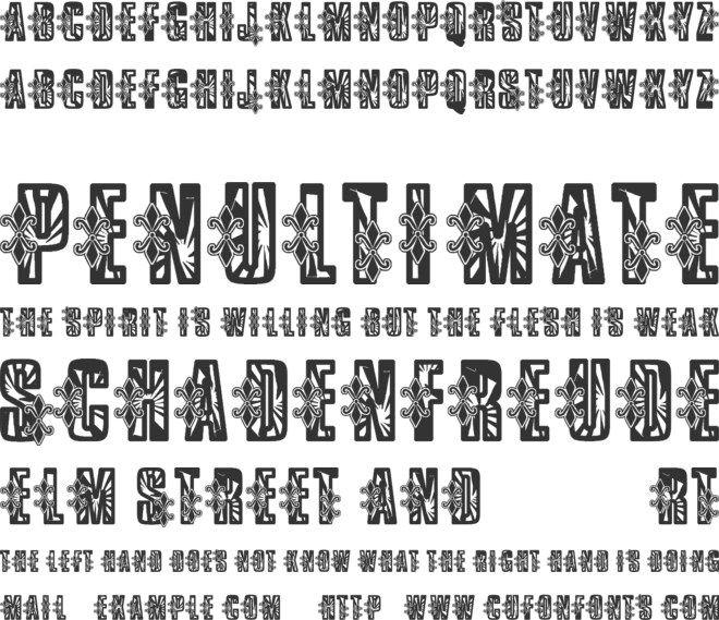 VTKS Low Rider font preview