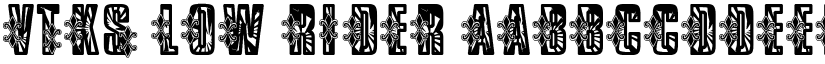 VTKS Low Rider font