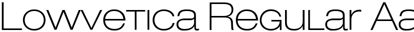 Lowvetica Regular font