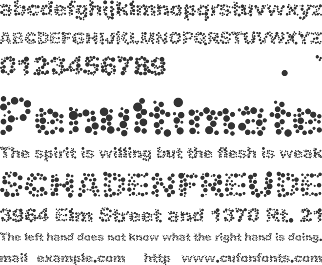 Alphabet 05 font preview