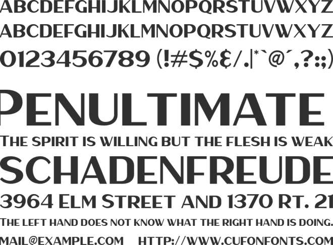 Haarlem Sans font preview