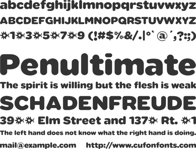 Sabandija ffp font preview