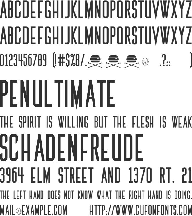 The Medic font preview