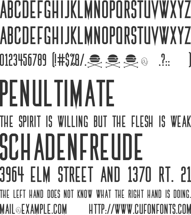 The Medic font preview