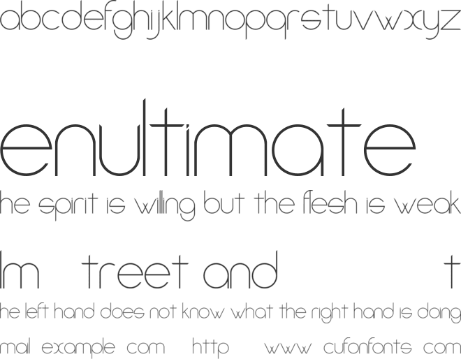 Amorino font preview