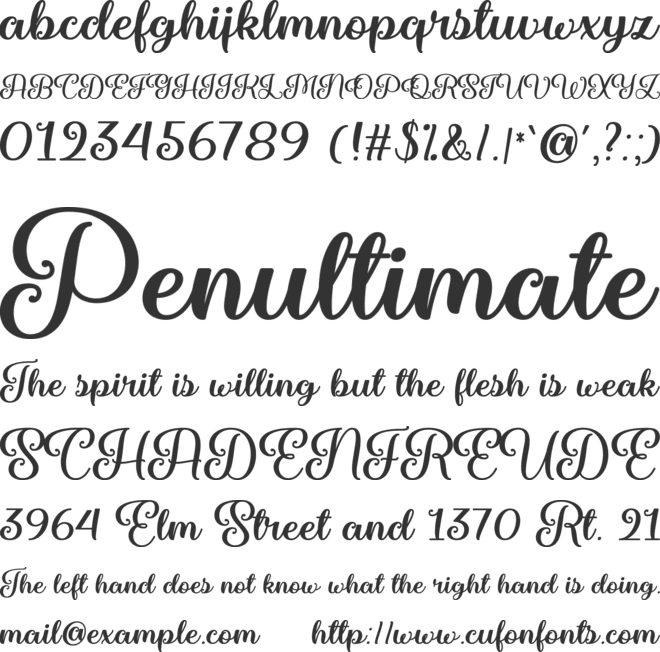 Marienkaefer font preview
