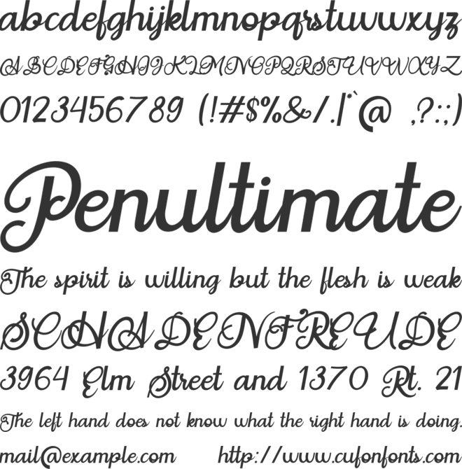 Situgintu Personal Use font preview