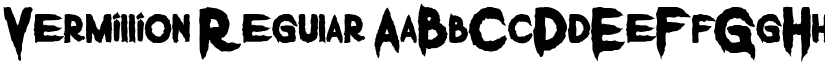 Vermillion Regular font