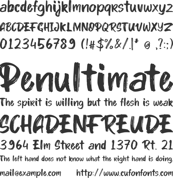 Kinder Boy font preview