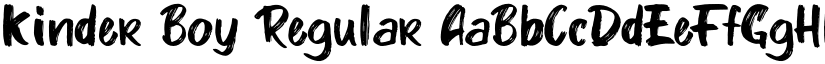 Kinder Boy Regular font