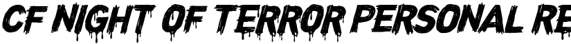 CF Night of Terror PERSONAL Regular font