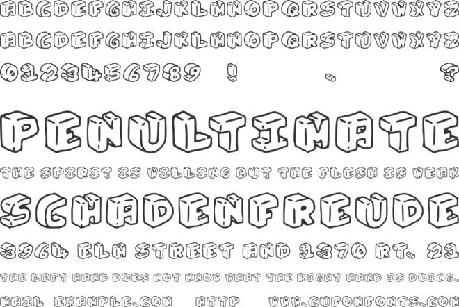 Penguin font preview