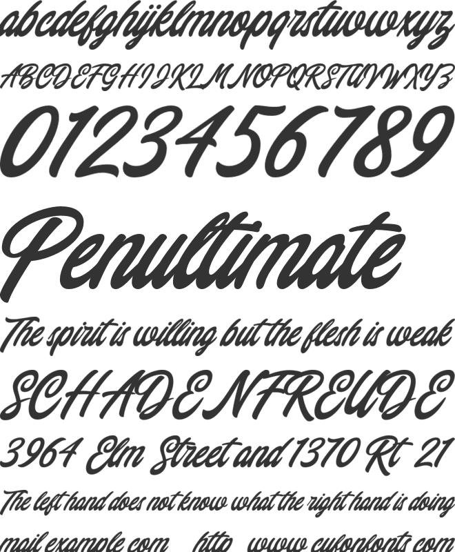 Chillout For Personal Use font preview