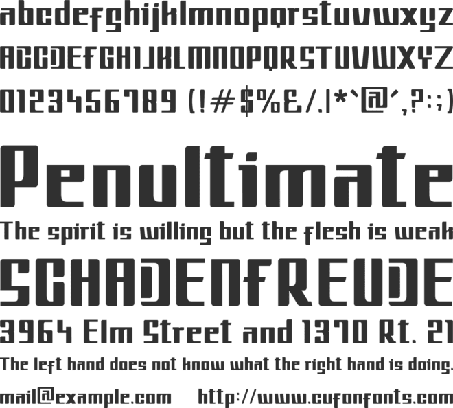 MetroiL font preview