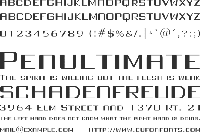 Full Injection font preview
