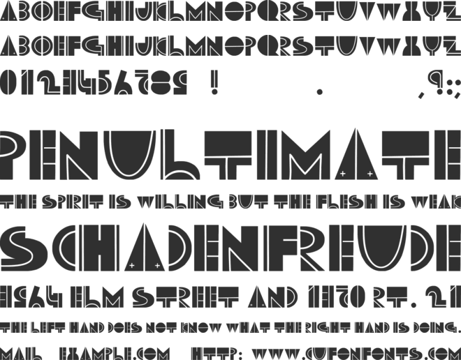 Maruto Skiing font preview