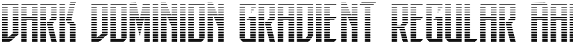 Dark Dominion Gradient Regular font