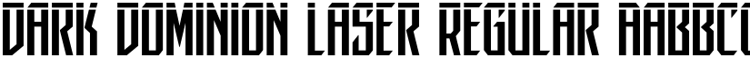 Dark Dominion Laser Regular font