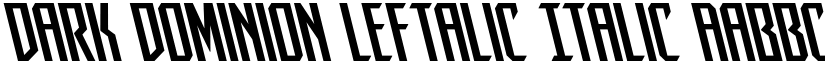 Dark Dominion Leftalic Italic font