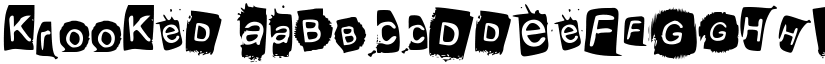 KrooKed font
