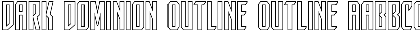 Dark Dominion Outline Outline font
