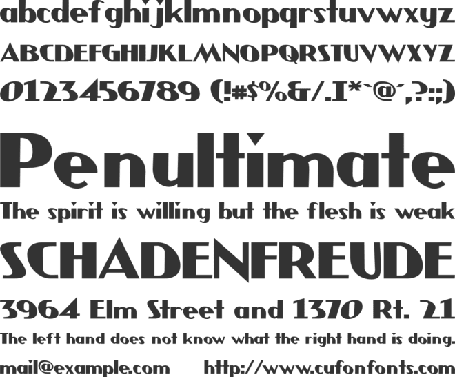 JMH COMICS font preview