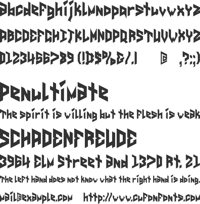 Anticipatio font preview