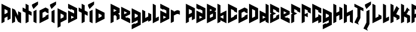 Anticipatio Regular font