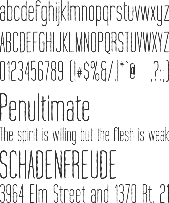 Dark of the Moon font preview