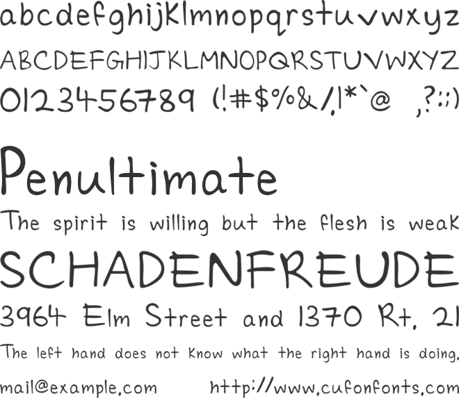 Charmie font preview