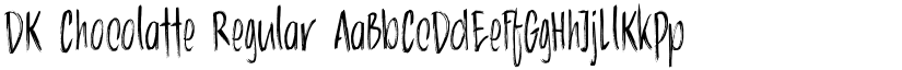 DK Chocolatte Regular font