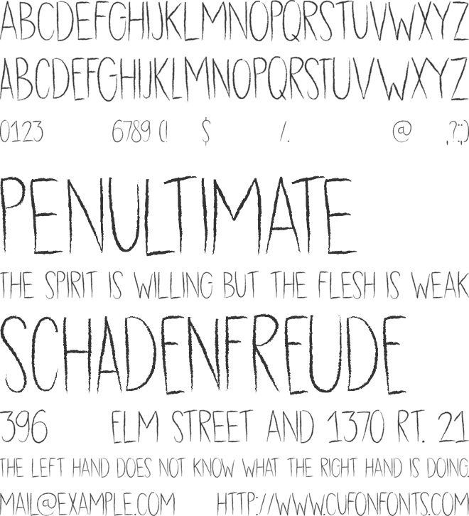 DK Dubbel Zout font preview