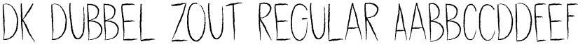 DK Dubbel Zout Regular font
