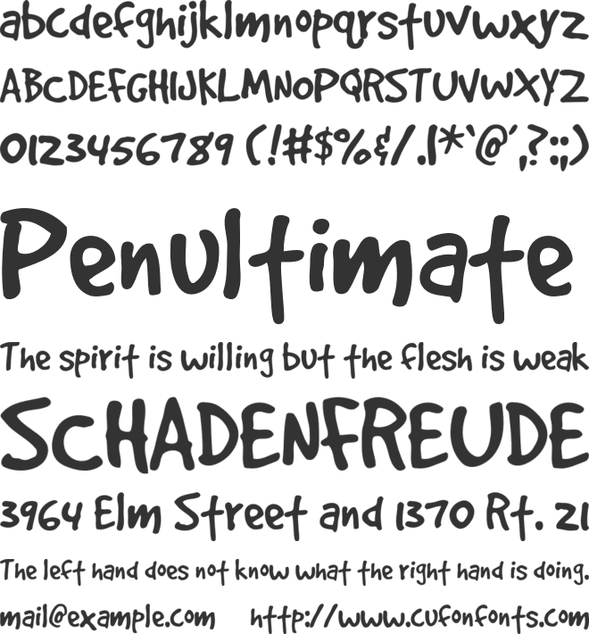 GoodDog font preview