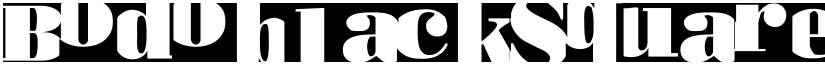 BodoblackSquares font