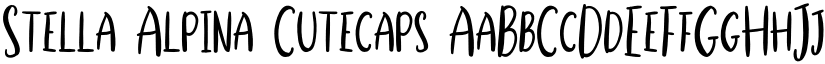 Stella Alpina Cutecaps font