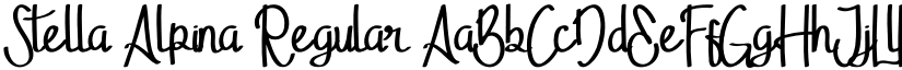 Stella Alpina Regular font