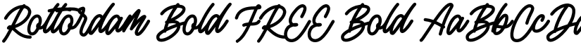 Rottordam Bold FREE Bold font