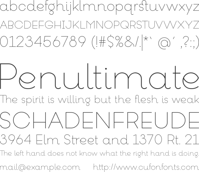 Goeslim font preview