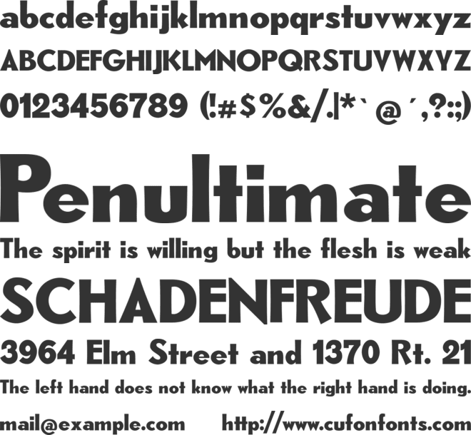 CAT Rhythmus font preview