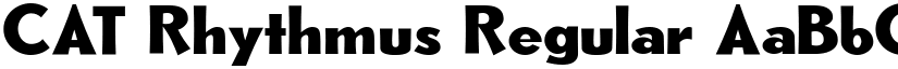CAT Rhythmus Regular font