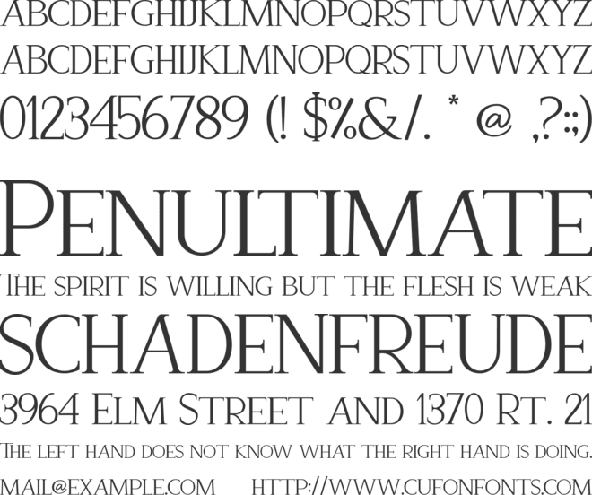 Recoba font preview