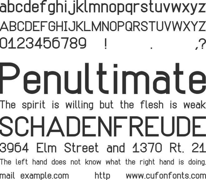 Simpetico font preview