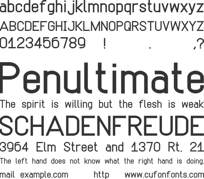 Simpetico font preview