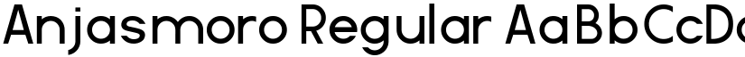 Anjasmoro Regular font