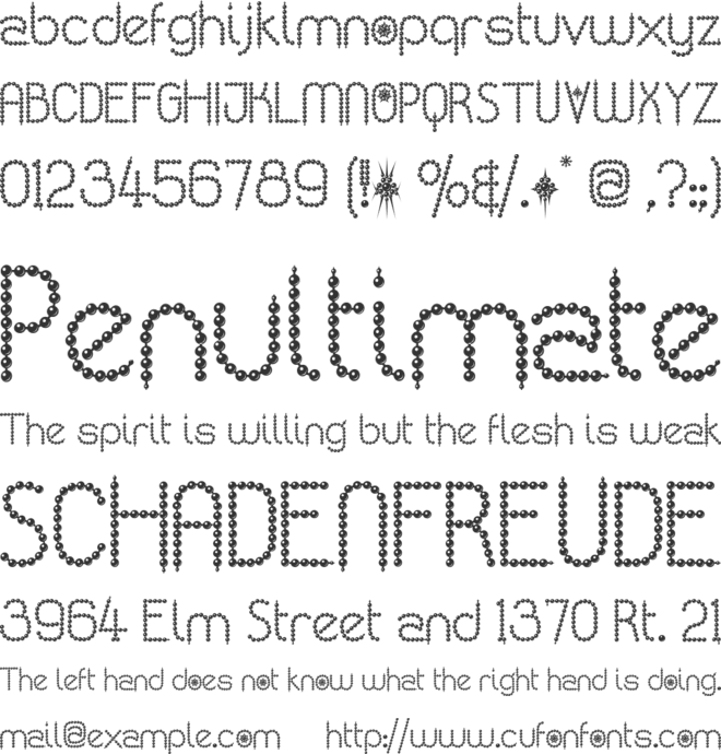 Kingthings Poppalok font preview